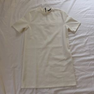 White/cream high neck dress